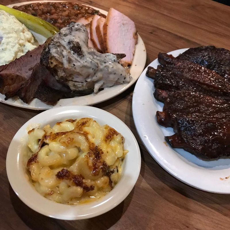 Pork, Ribs, Turkey, And Pie Round Out The Table