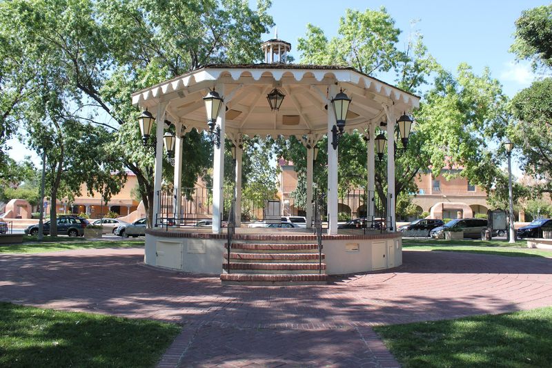 Old Town Plaza With Southwestern Character