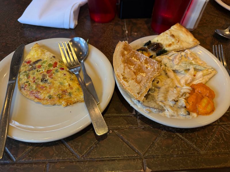 Weekend Brunch Mixes Pancakes With Parmesan