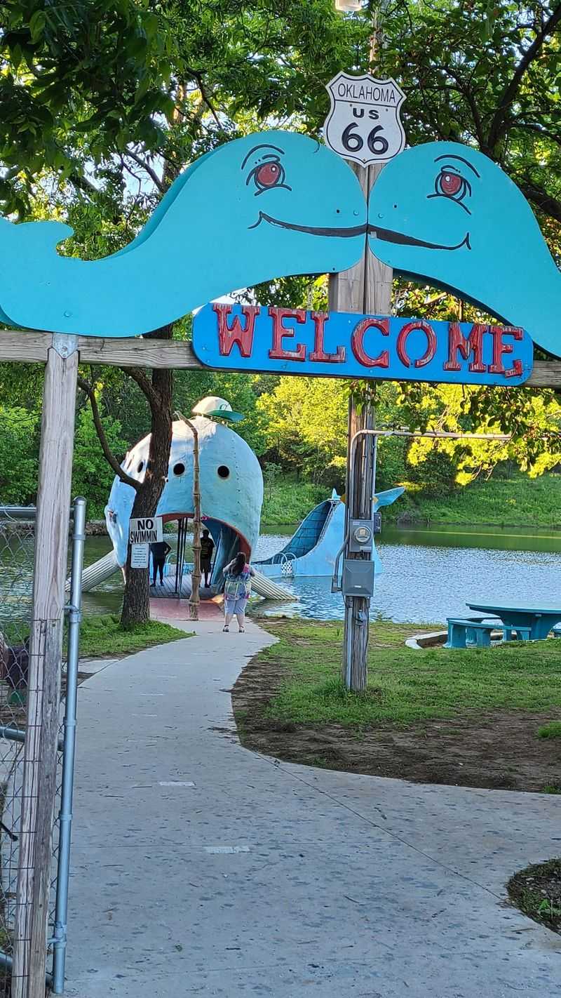 More Than 50 Years Later The Blue Whale Remains Open Along Route 66