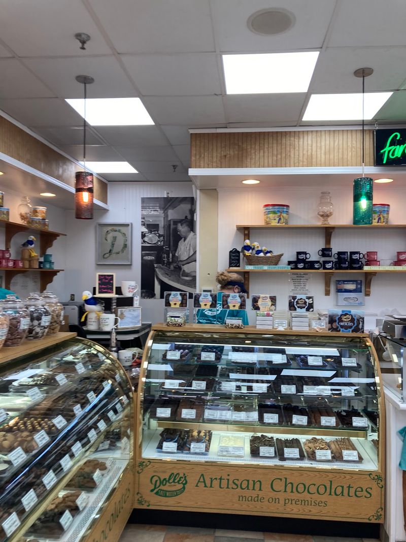 Creamy Fudge And Handcrafted Chocolates Fill The Candy Counters