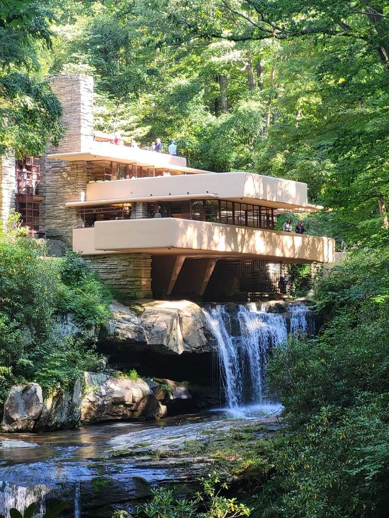 The Cantilevered Terraces Appear To Float Above Bear Run