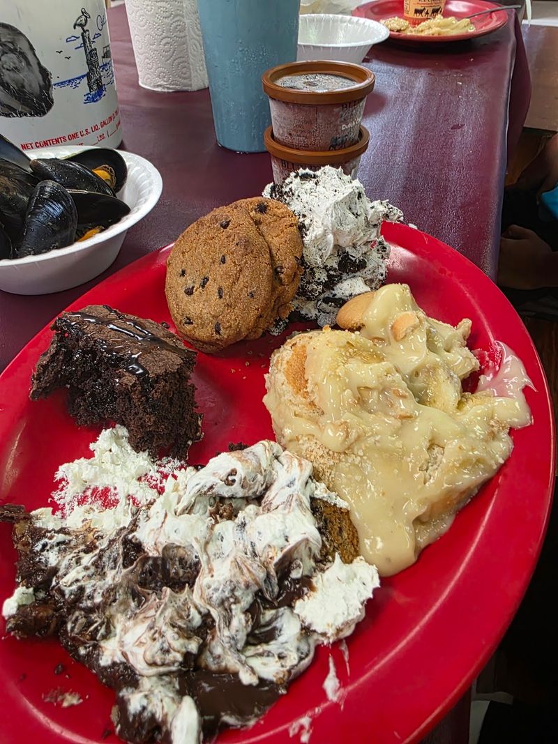 Peach Cobbler, Bread Pudding And Warm Cookies