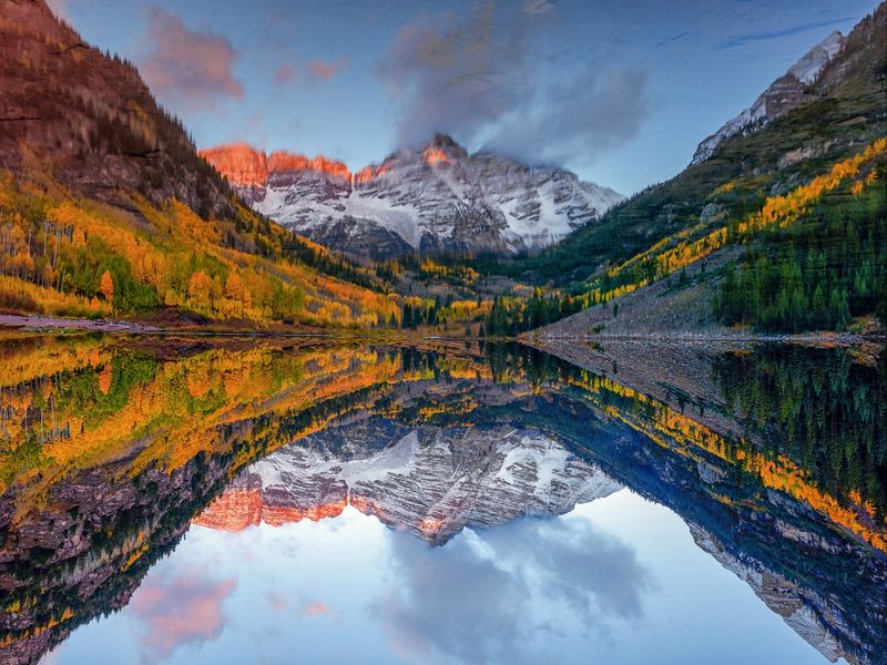 Reflections And Quiet Water At Maroon Lake