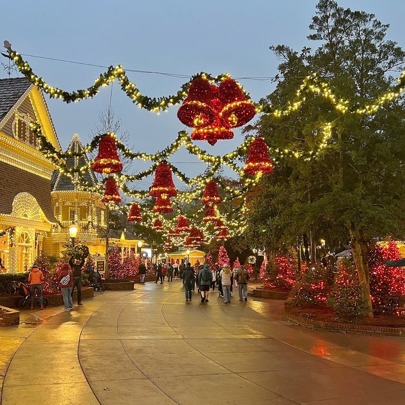 Yes, You Can Ride Roller Coasters Under The Christmas Lights