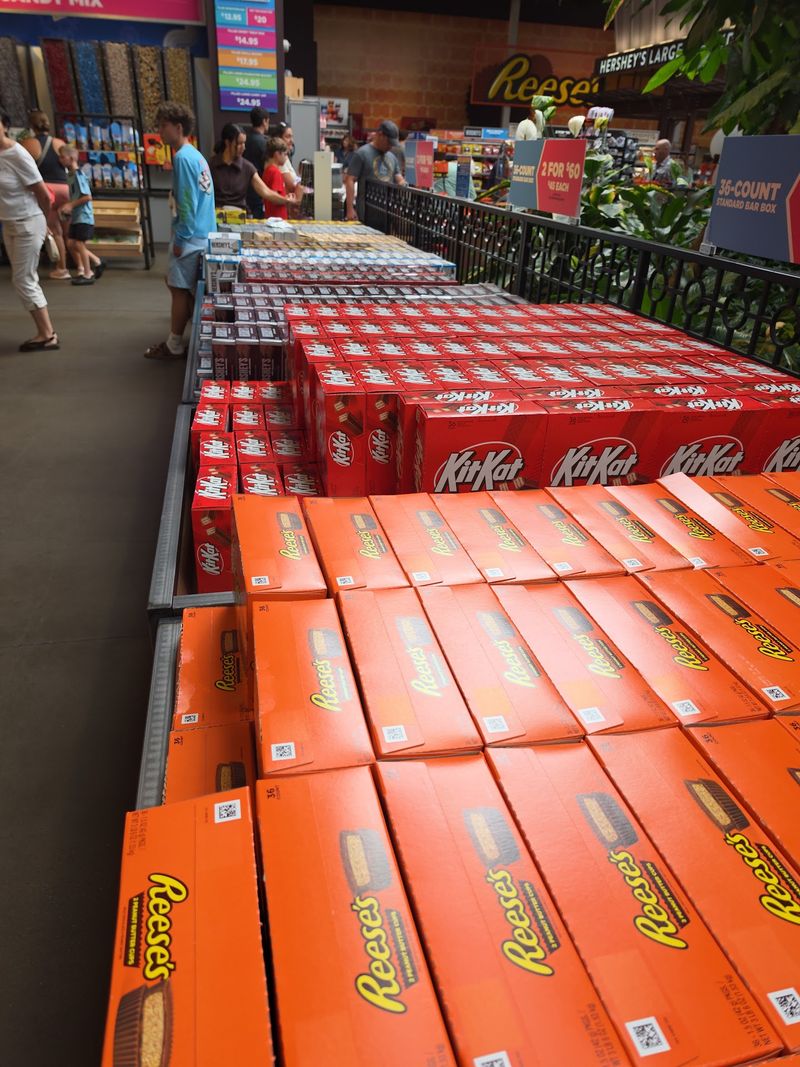 Shelves Upon Shelves Of Candy Await