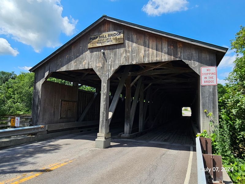 Historic Pulp Mill Covered Bridge
