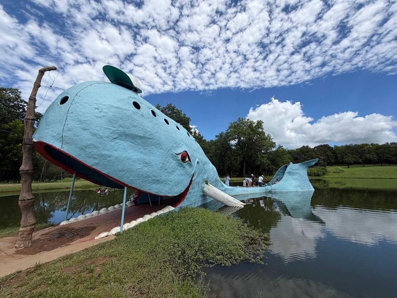 The Giant Blue Landmark Was Finished In 1972