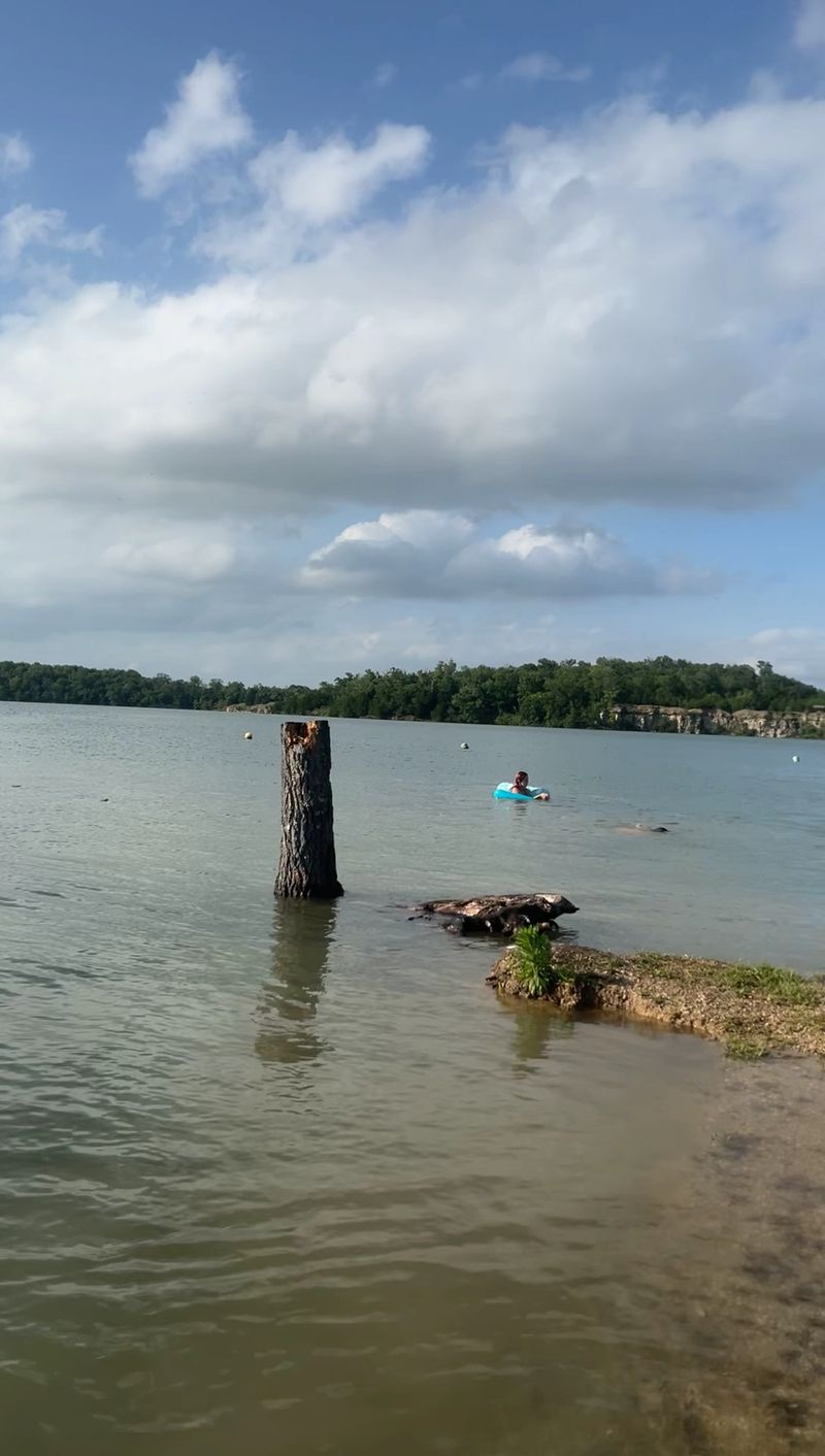 Fishing Poles And Kayaks Belong On This Lake Too