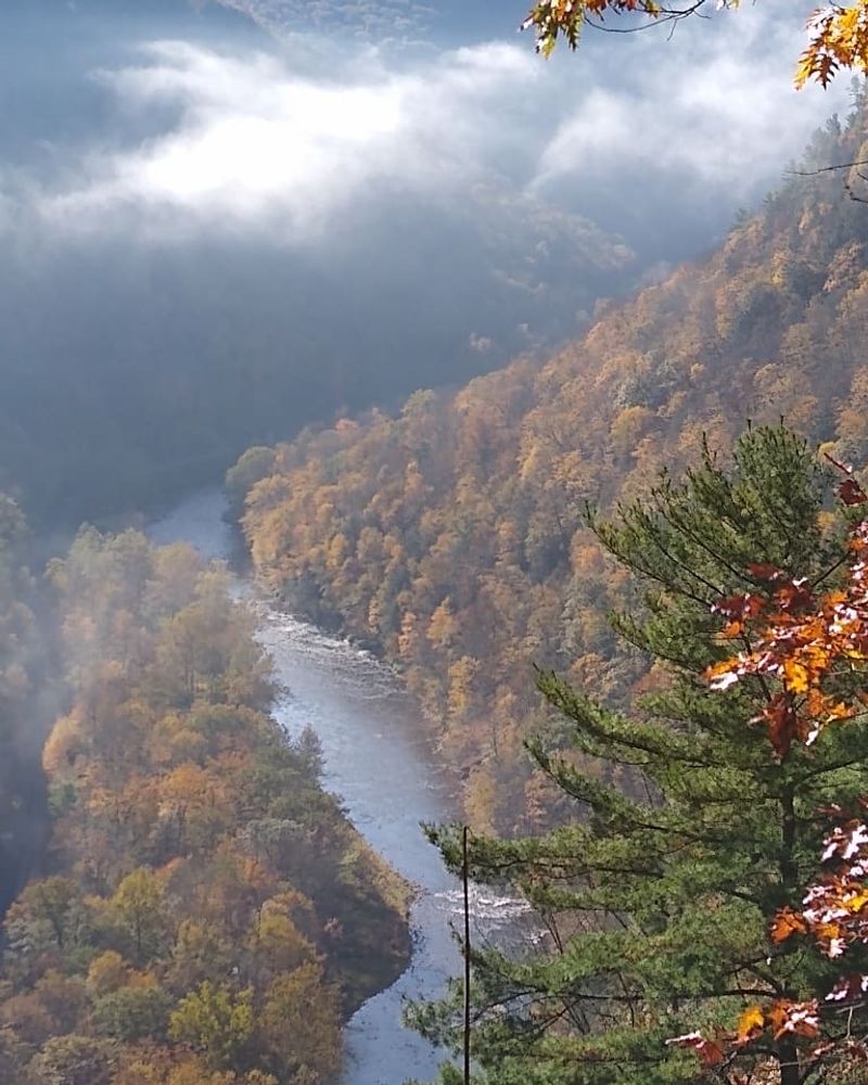 Autumn Paints The Valley In Fiery Shades Of Red And Gold