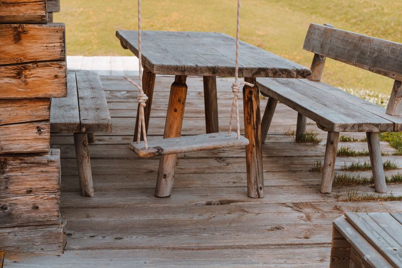 Save Your Evenings For The Swing And The Firepit