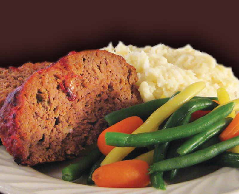 Fried Chicken, Ham, And Meatloaf Walk Into A Dinner Table