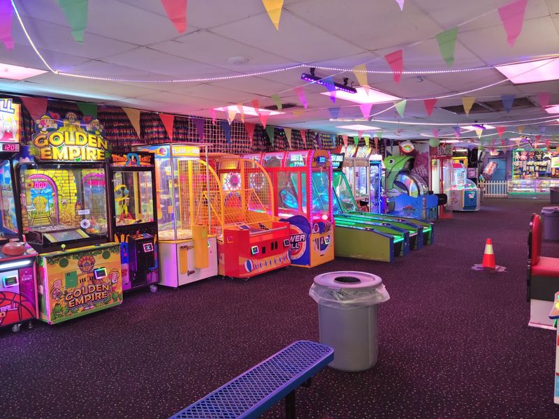 Arcade Games, Pizza, and Prize Cart Treasures