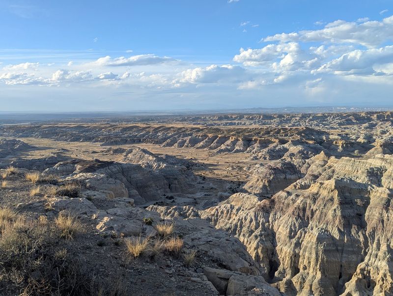 Badlands Drop Sharply Below The Overlook