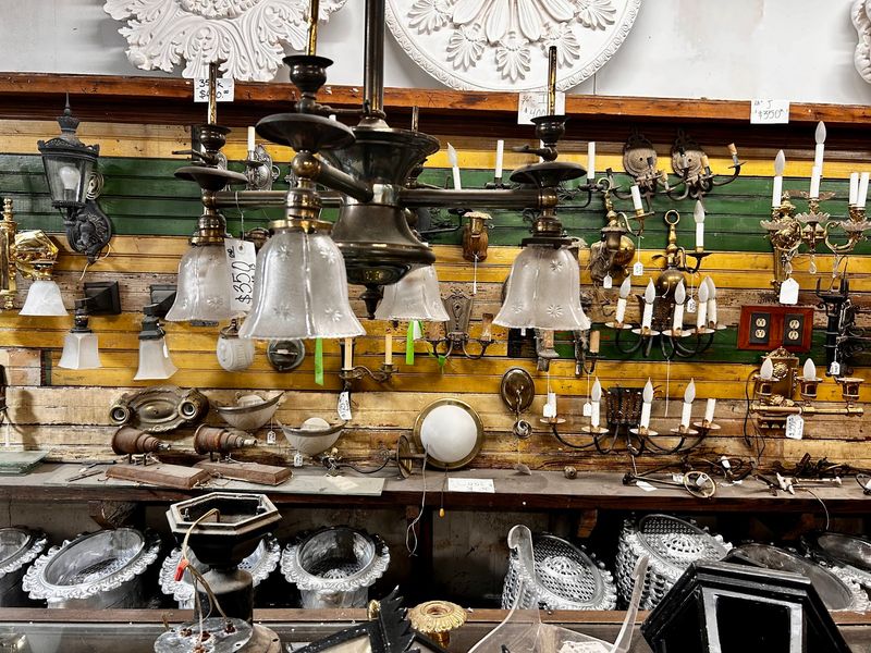 Old Light Fixtures And Antique Ceiling Fans
