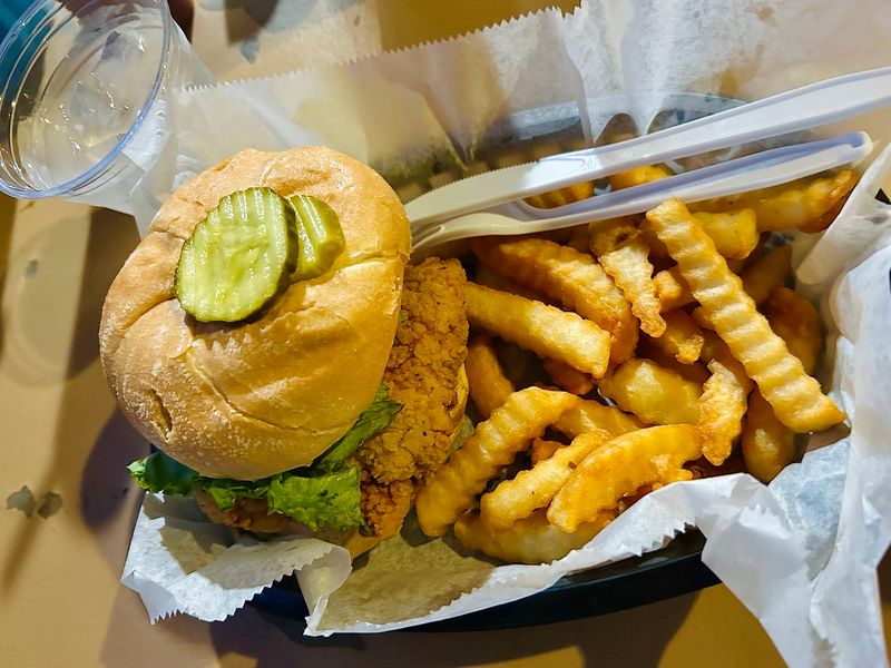 Hush Puppies, Crinkle Fries, and Slaw on the Side