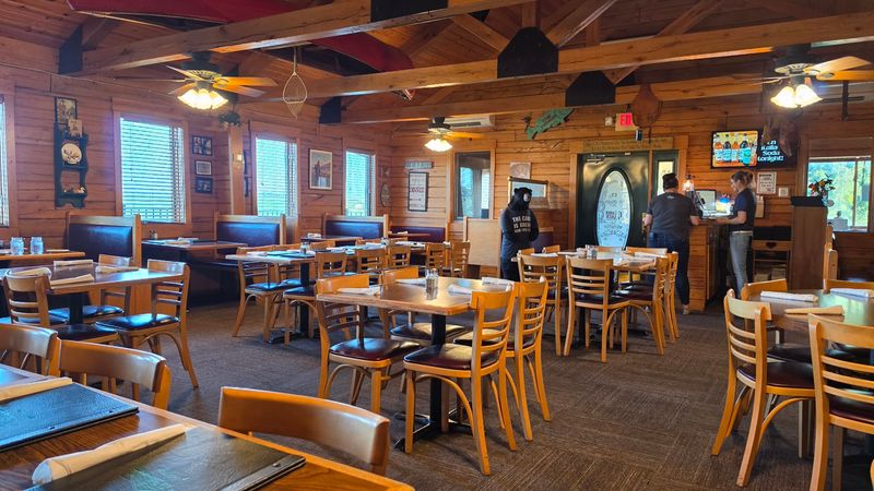 Cozy Cabin Decor Sets The Mood Before The Menu Arrives