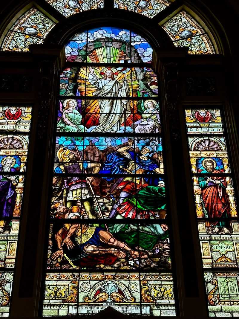 Old Stained Glass And Its Changing Light