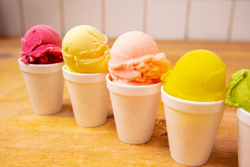 Nieves and Fresh Juices at the Ice Cream Bar