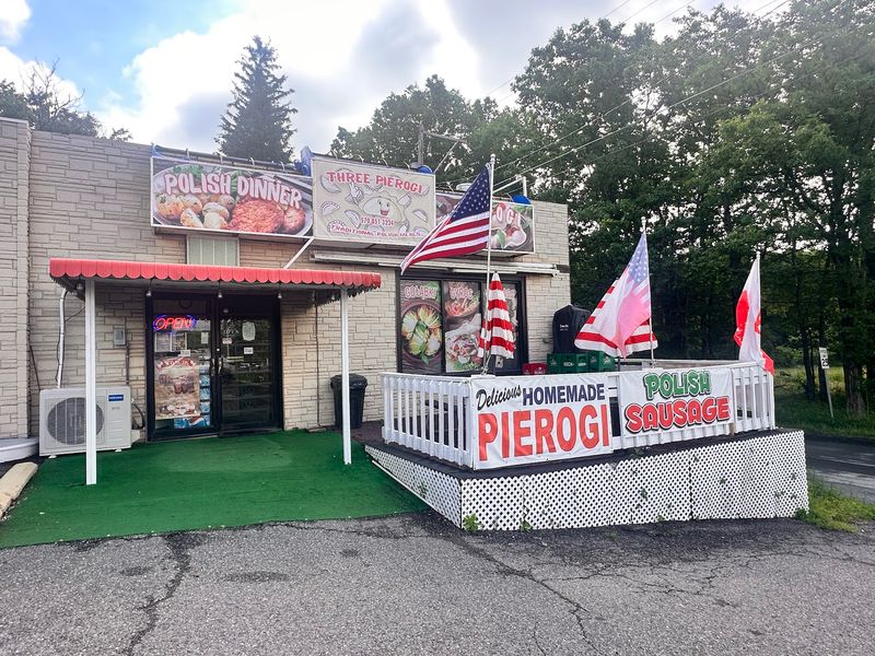 Three Pierogi Polish Take Out And Gyro
