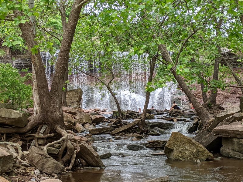 Natural Pool Beneath The Falls