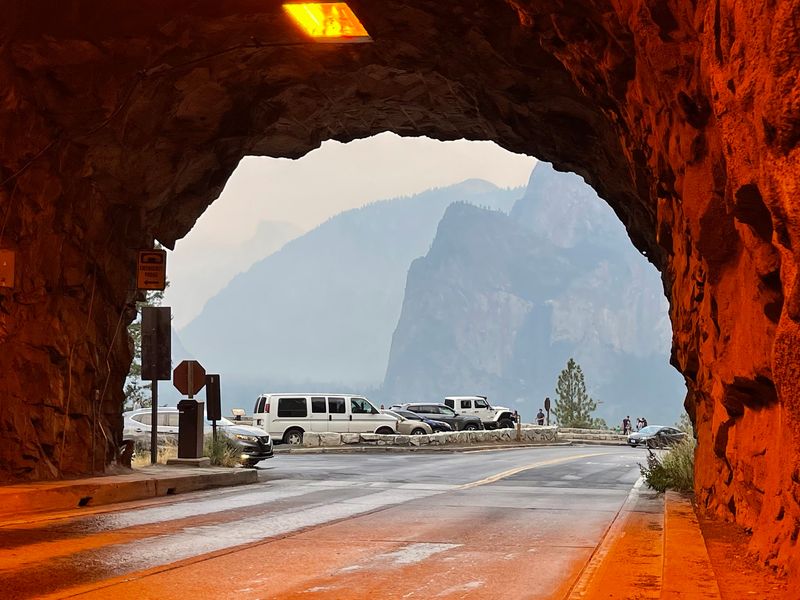 The Mountain Opens Up Right When You Leave The Tunnel