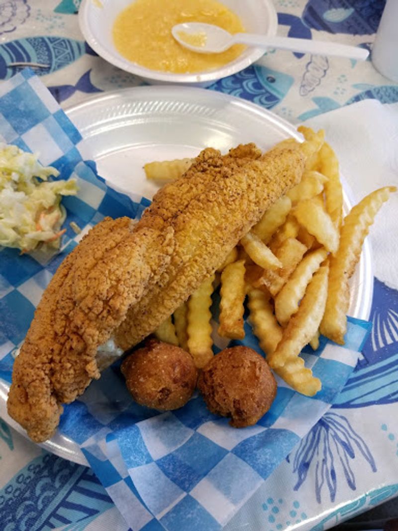 Fried Seafood Covers A Big Part Of The Menu