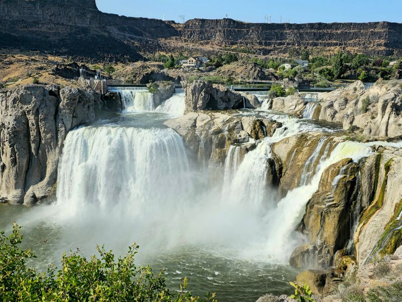 Shoshone Falls Drops 212 Feet Into The Snake River Canyon