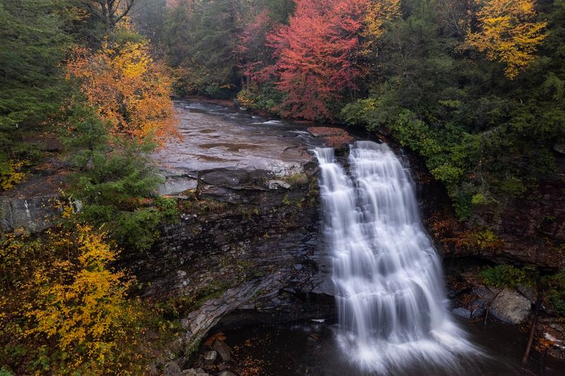 Muddy Creek Falls Drops 53 Feet Into A Rocky Western Maryland Gorge