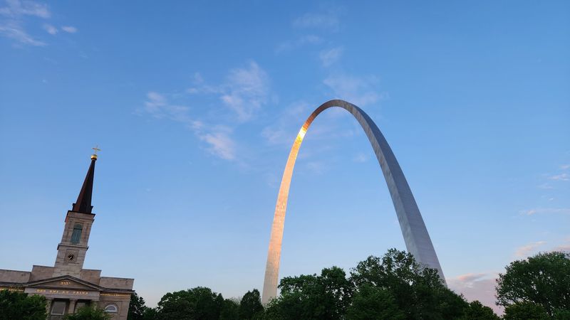 The Gateway Arch Towers 630 Feet Above The St. Louis Skyline