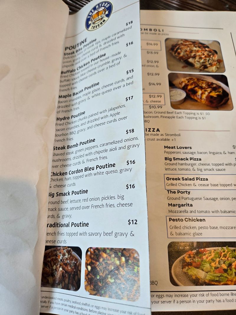 A Whole Menu Section Is Devoted To Poutine