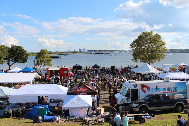 A Grassy Waterfront Park Becomes The Party Spot