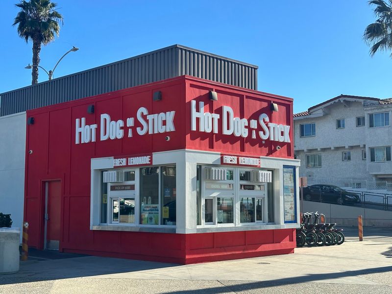 A Standalone Shack on the Muscle Beach Boardwalk