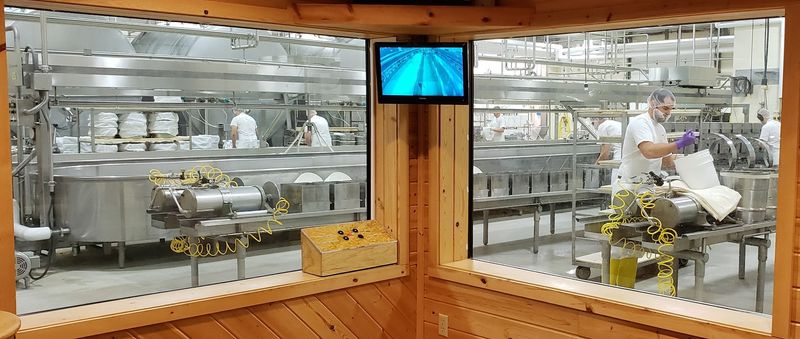 Watch Cheesemaking Through The Viewing Windows