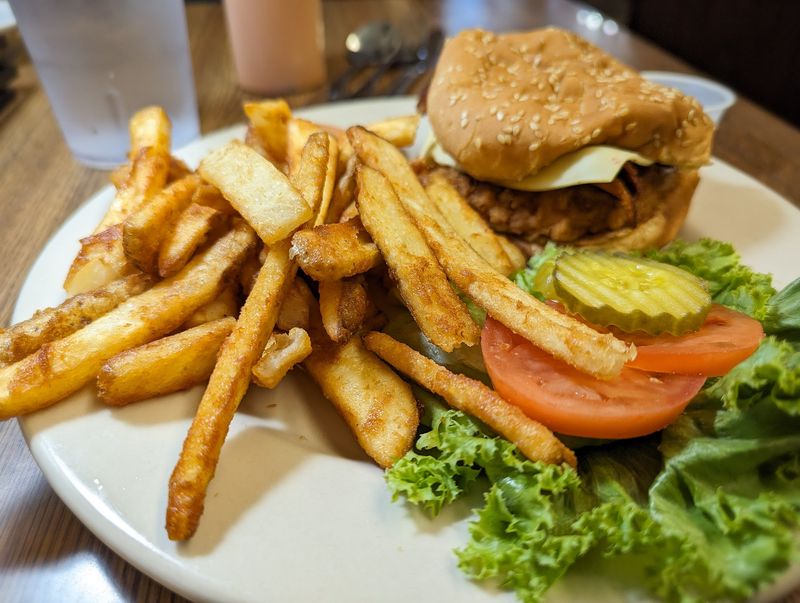 Burgers With An Onion Ring On Top Mean Business
