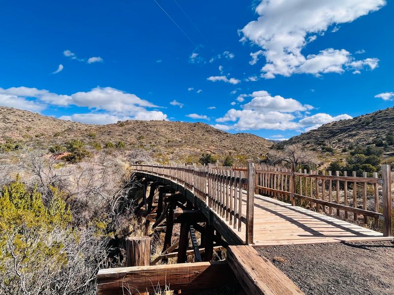 An Old Railroad Route Through The Canyon