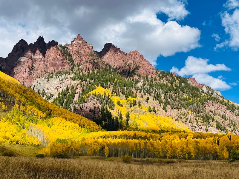 Autumn Views From The Maroon Lake Shore