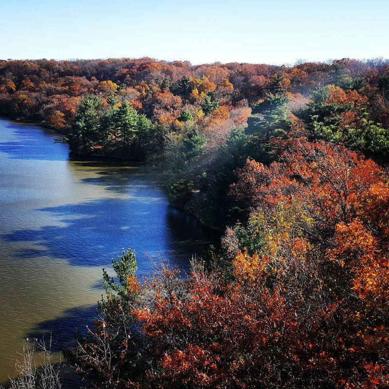 Late October Turns The Bluffs Into A Painting