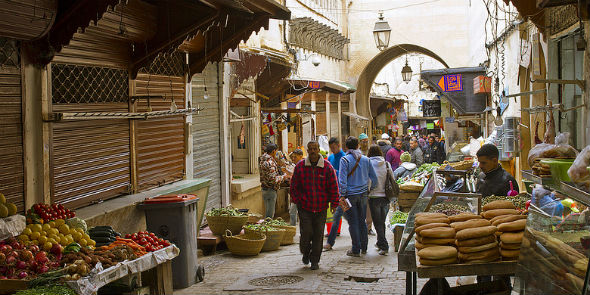 A stretch of the Rue Talaa Kebira in Fez. (Photo: Matt Willis via Flickr)