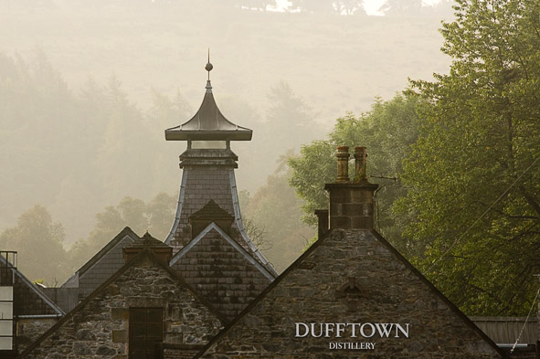 The Dufftown Distillery on a hazy morning. (Photo: Paul Tomkins)