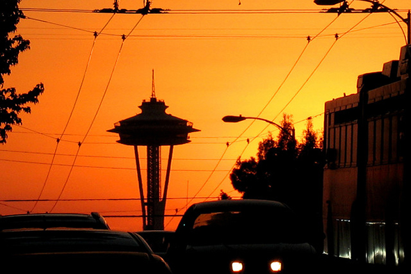 Sunset from Broadway in Capitol Hill (Photo: Shannon Kringen via Flickr)