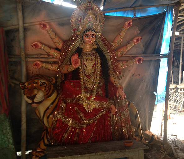 The Goddess Durga, Kumartuli (Photo: Muireann Bolger)