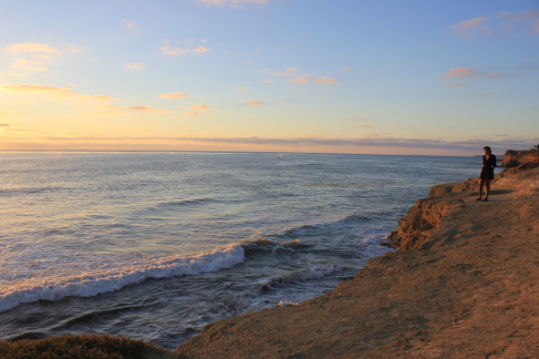 Sunset Cliffs, south of Ocean Beach (Photo: Jeff Rindskopf)