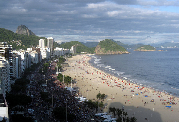 Aerial view of a Rio Beach (Photo: Stefan Krasowski via Flickr)