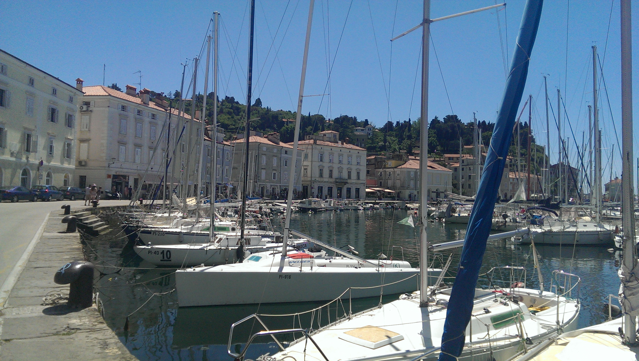 The charming harbour in Piran