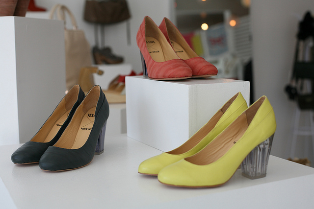 Shoe display in TenOverSix (Photo: Nicolette Mason via Flickr)