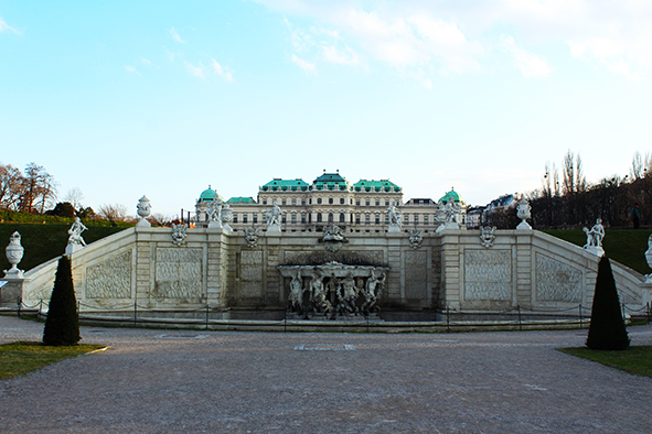 A view of the Upper Belvedere from the Gardens (Photo: Tiffanie Wen)