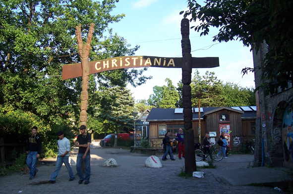 The entrance to Christiania (Photo: kmaschke via Flickr)