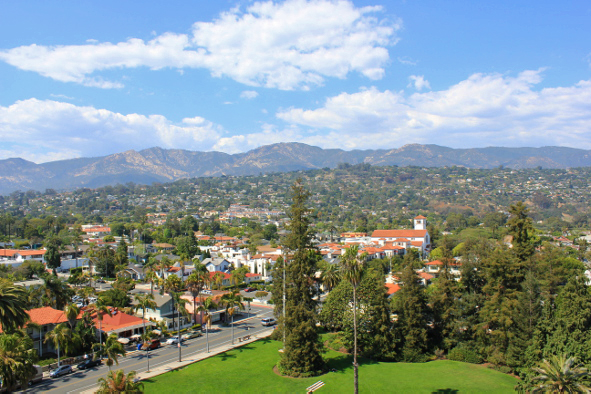 A view from the Santa Barbara County Courthouse (Photo: Jeff Rindskopf)