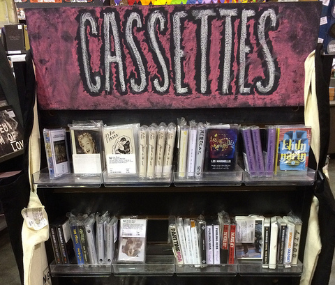 The cassette rack at Rough Trade. (Photo: Eric J via Flickr)
